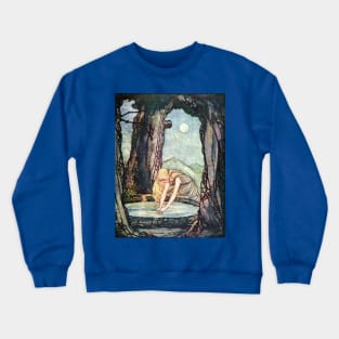 The Goose Girl at the Well - Rie Cramer Crewneck Sweatshirt